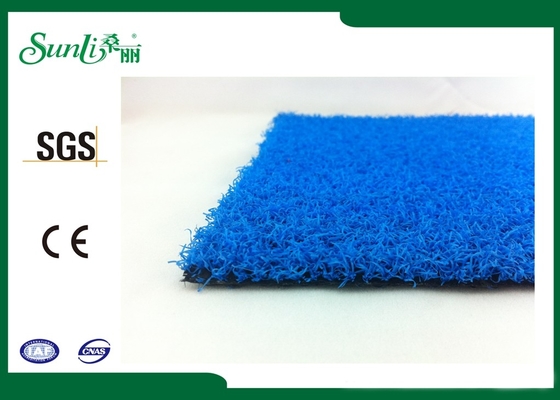 10mm Dtex bleu 4400 favorables à l'environnement d'intérieur de tapis artificiel d'herbe