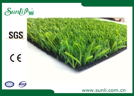 herbe artificielle de double jardin vert de 25mm pour le football/l'aménagement